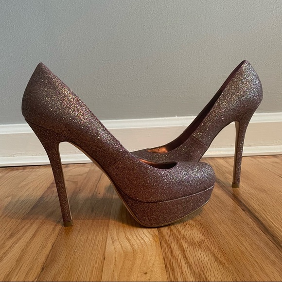 Pink/purple sparkly heels - Picture 2 of 5